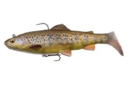 Savage Gear Savage - 4D Trout Rattle Shad 17cm 80g -Predator Fishing Rods Verkoopwinkel 4d trout rattle shad 03 dark brown trout 1