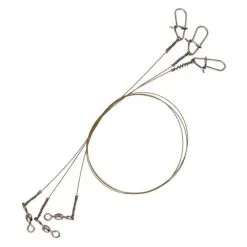 Savage Gear Savage - Raw49 Uncoated 20cm 7kg Swivel Needle Snap Trace