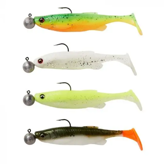 Savage Gear - Fat Minnow T-Tail Rtf - Mix 4+4pcs 1 Savage Gear - Fat Minnow T-Tail Rtf - Mix 4+4pcs
